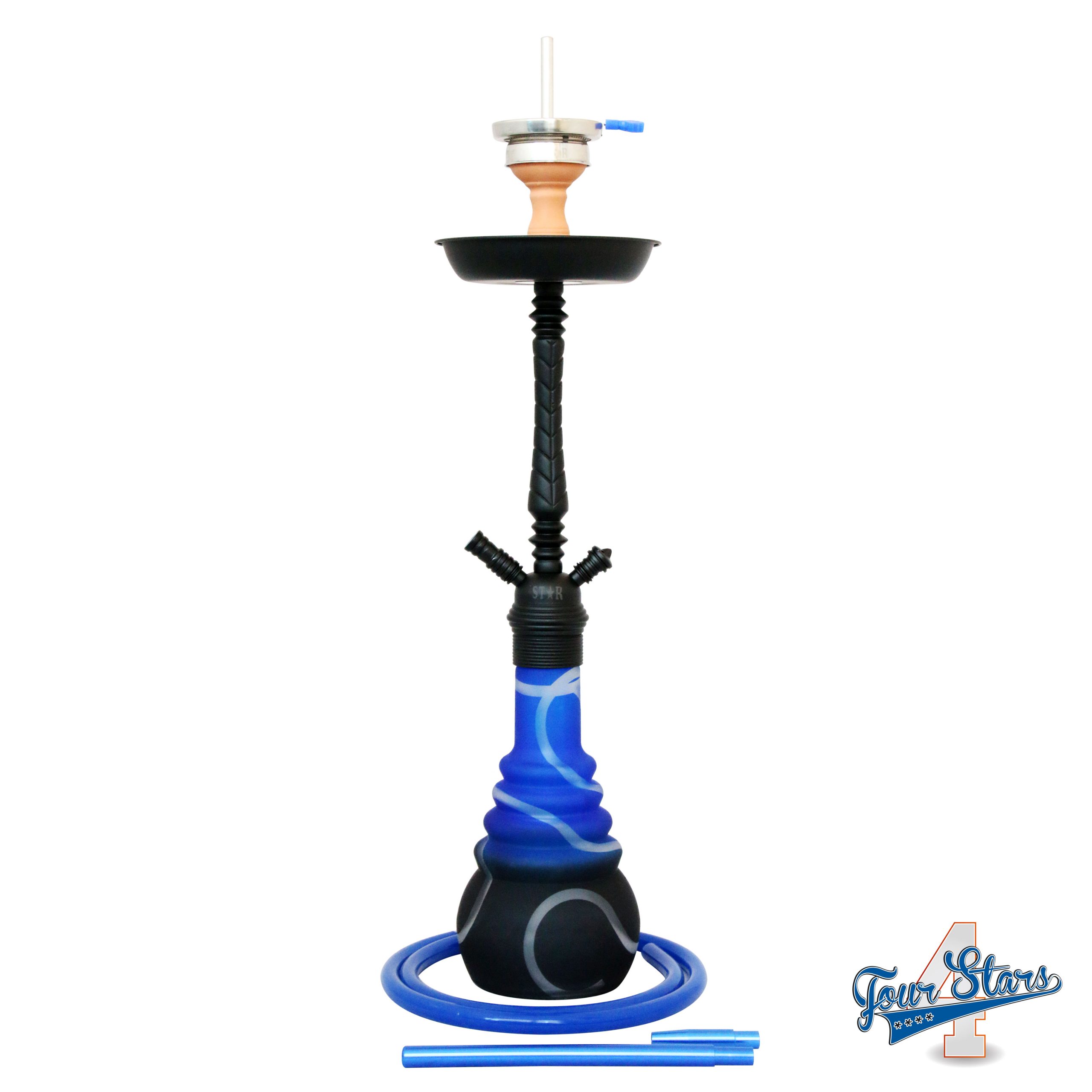 stars-650-psmbk-bu ( Matte Black/Blue)