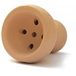 Hookah Clay Head Mesh Tobacco Head Natural Water Pipe 5 Hole