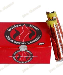 GOLDEN RIVER Shishakohle 33 mm -10 Tabs selbstzündend