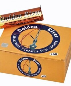 Shisha Kohle – Golden River 1 Rollen – 10 Tabs 40mm, Selbstzünder