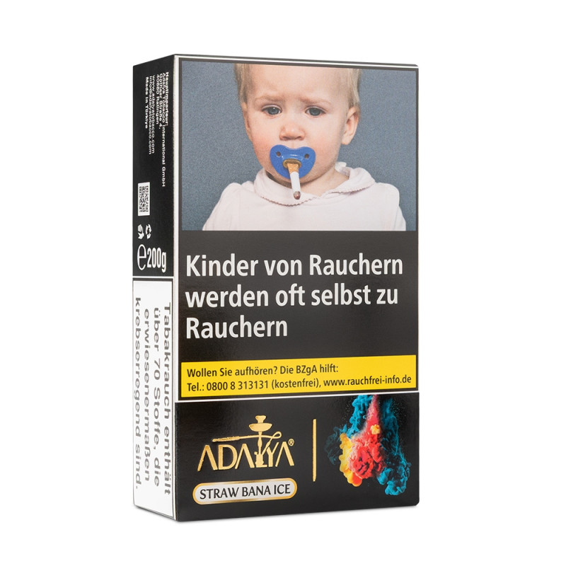 Adalya Tobacco 200g Tin – Straw Bana Ice (22)
