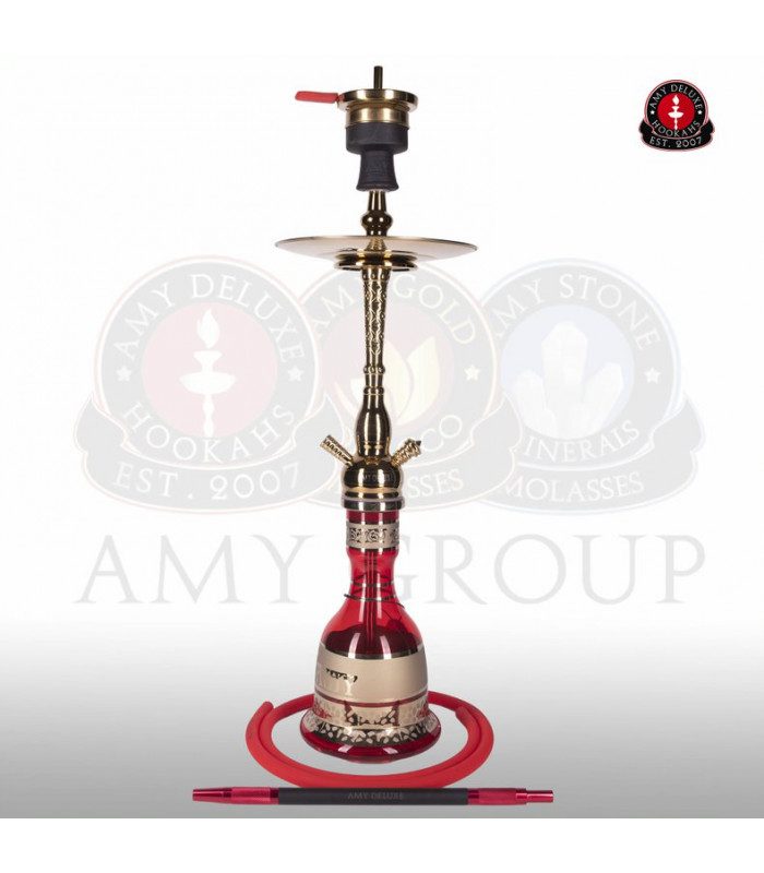 Brass Hookah Amy Deluxe 091.01 Gold Little Tura