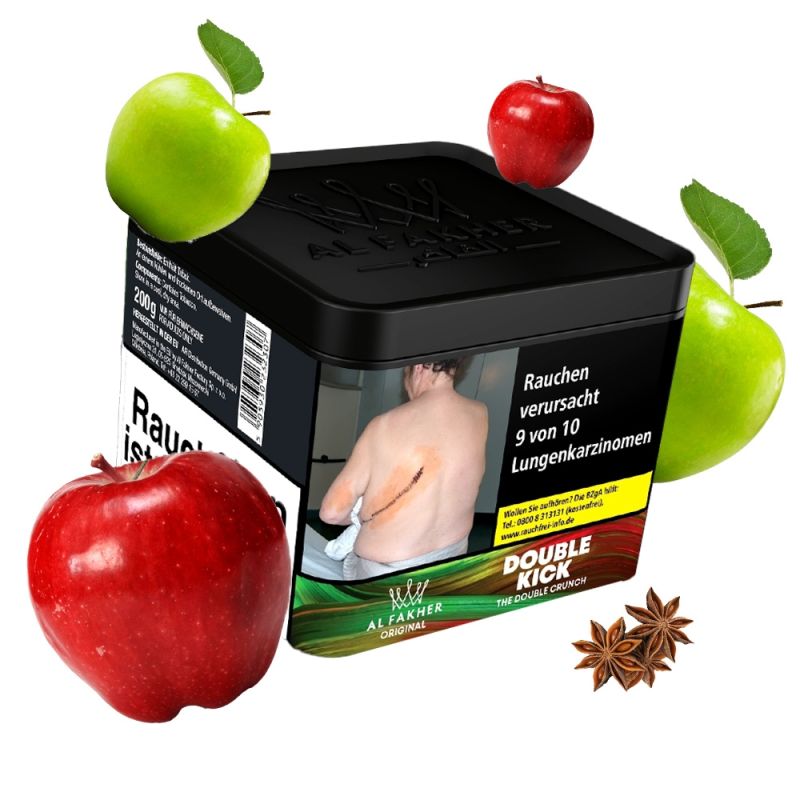 Al Fakher Tobacco Double Kick – The Double Crunch 200g