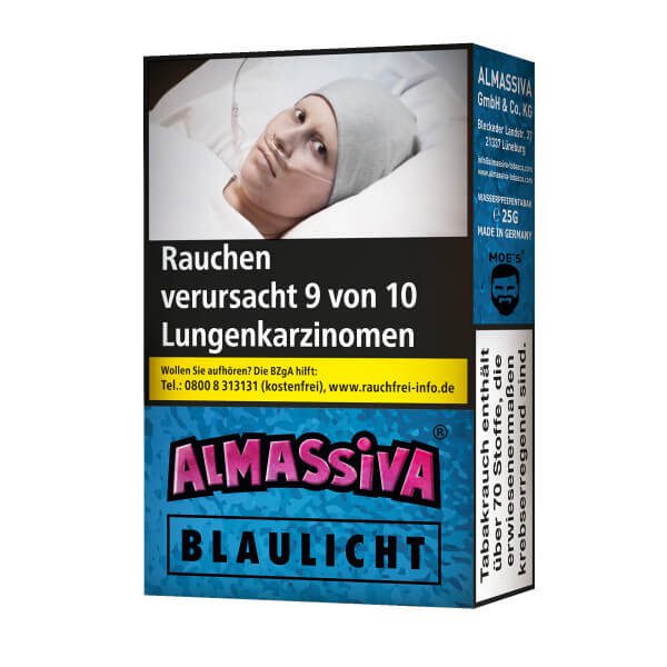 ALMASSIVA Tobacco 25g – Blaulicht