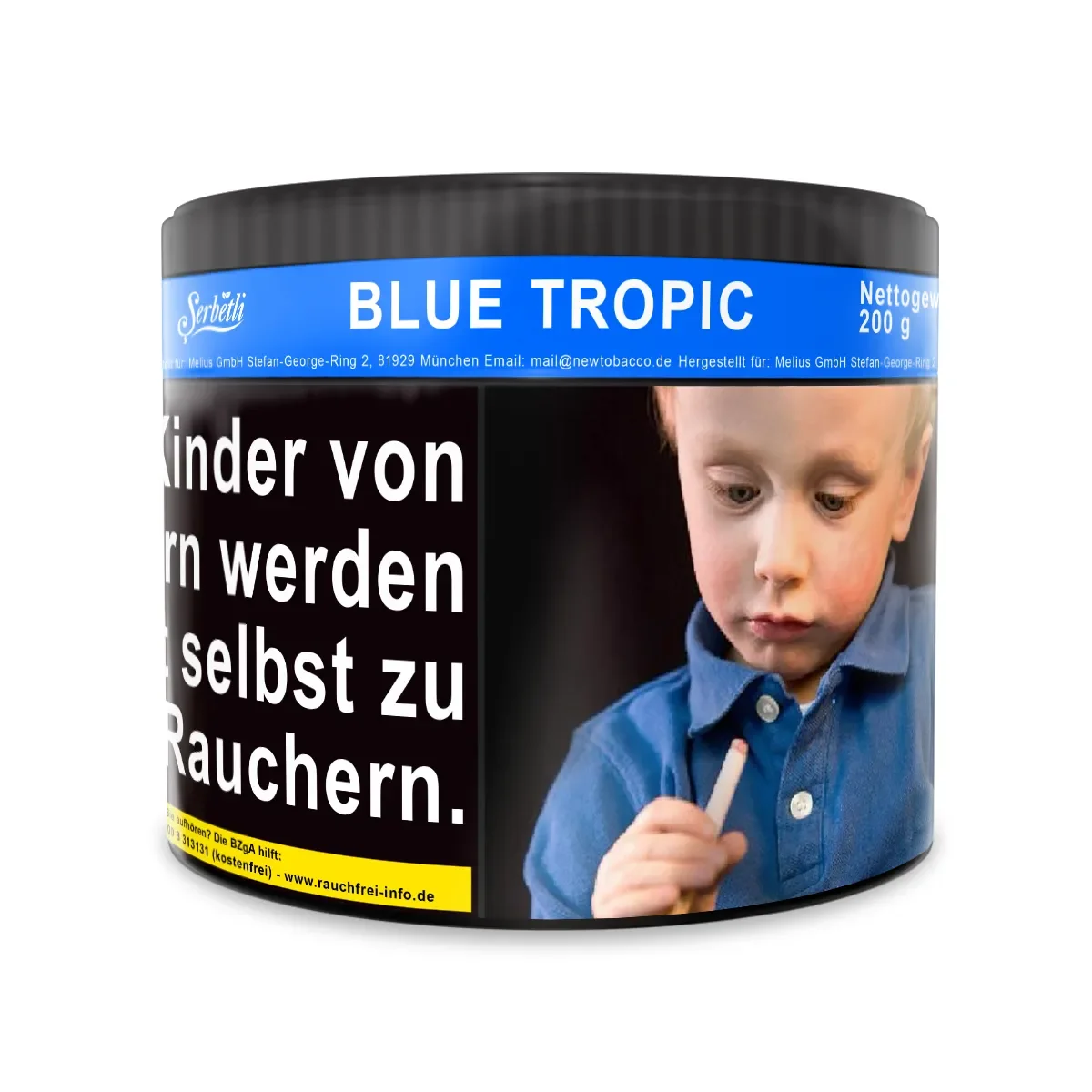 Serbetli Hookah Tobacco 200g – Blue Tropic