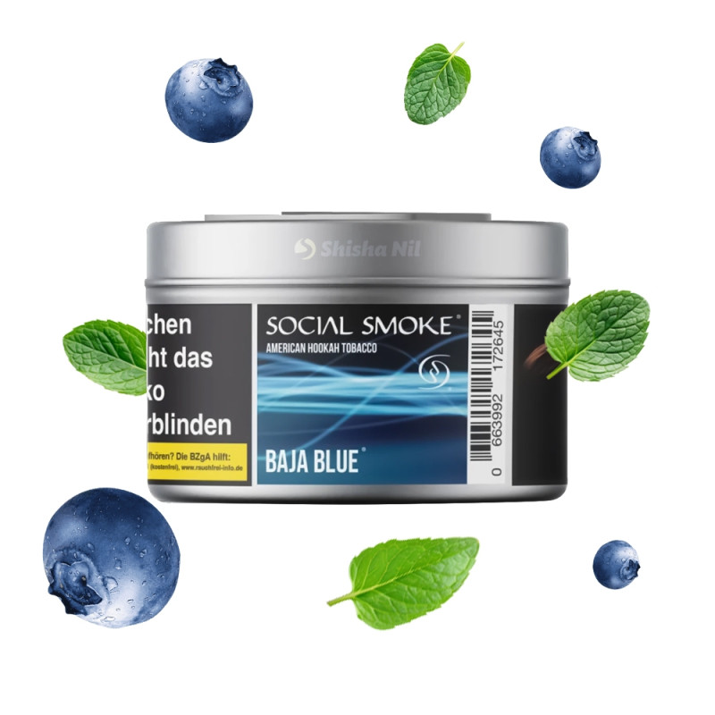 Social Smoke 200g – Baja Blue