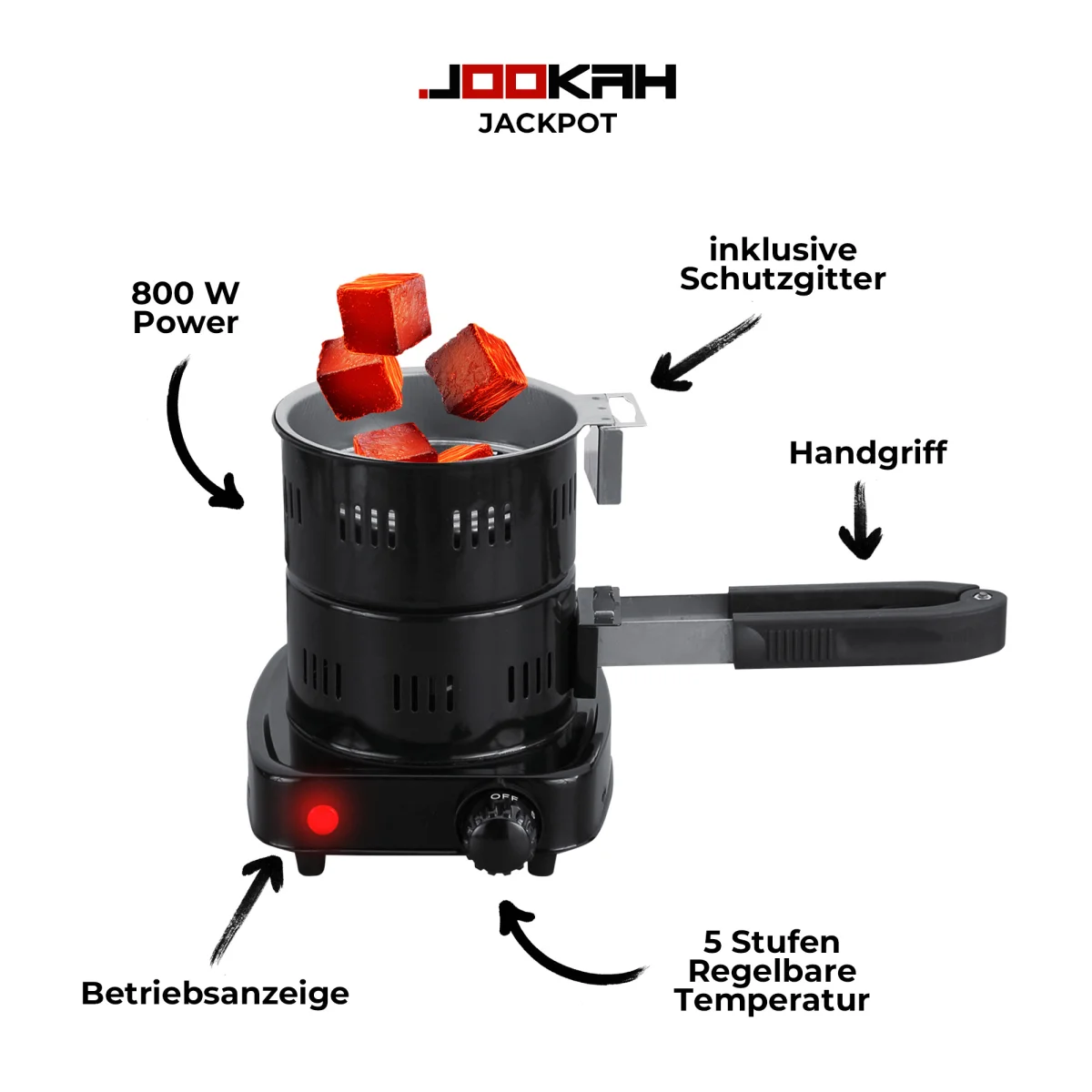 Jookah Charcoal Lighter 800w Jackpot