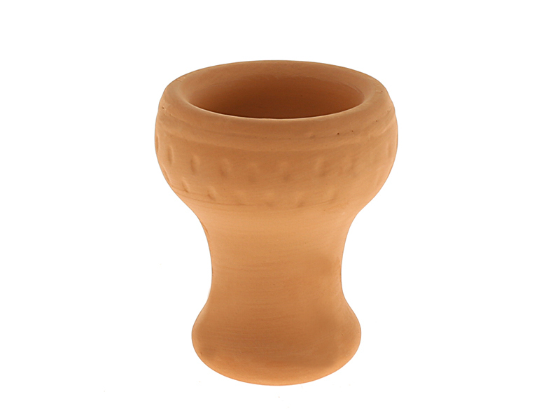 Hookah bowl clay natural, 8.3 cm, 2.4 cm diameter