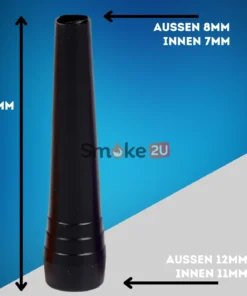 Smoke2u Hygiene Mouthpiece (100 pieces) Black – image 2