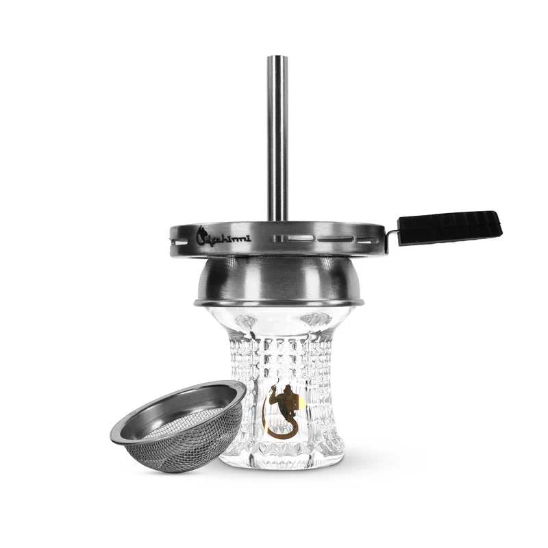 Glass Head Genie Nero Crystal Glass with Seflex and Vulcan Air