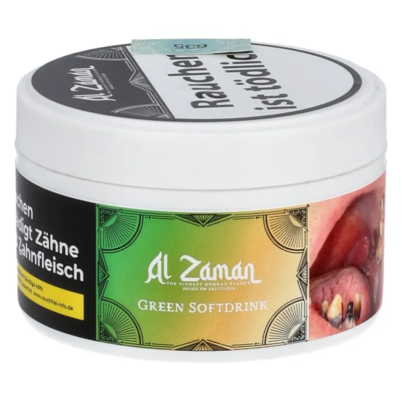 Al Zaman Hookah Tobacco 20g – Green Soft Drink