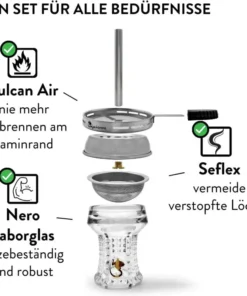 Genie Shisha Head Strainer Seflex 2.0: The original for a more intense smoking experience – image 6