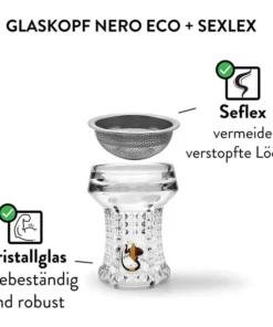 Glass Head Genie Nero Crystal Glass with Seflex and Vulcan Air – image 5