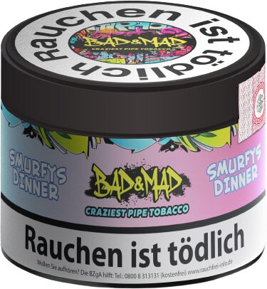 Tabak Base Bad & Mad 65g – Smurfys Dinner